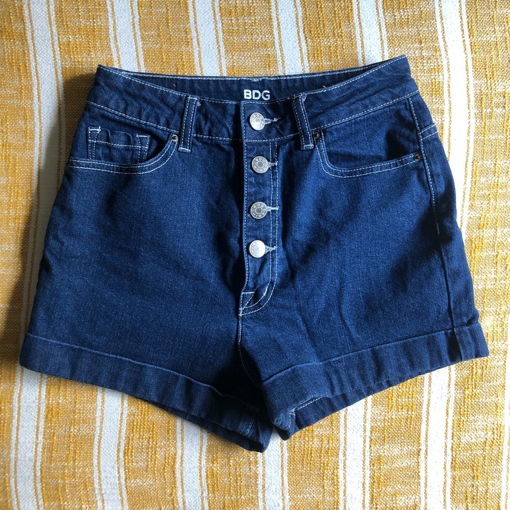 BDG high waist denim shorts